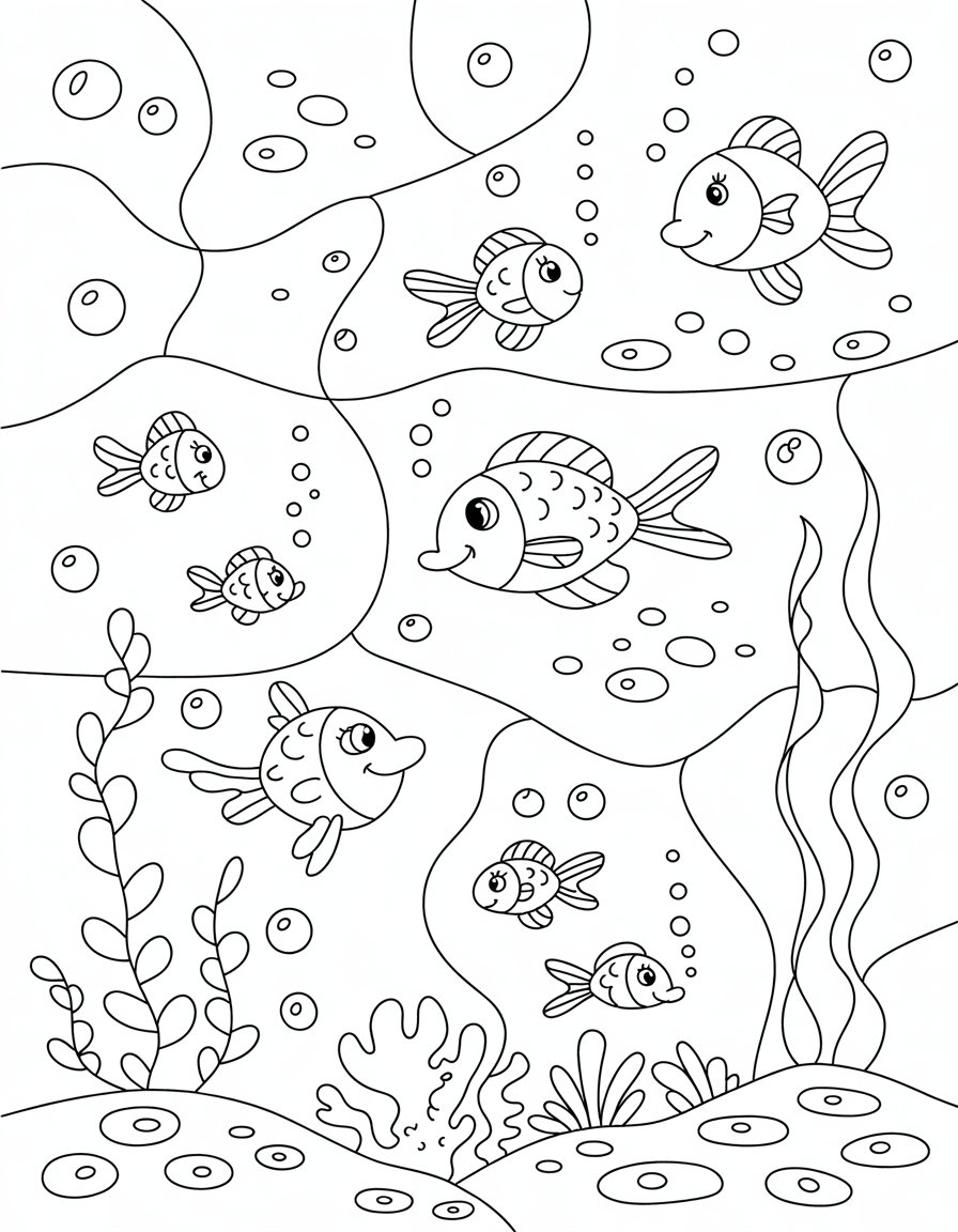 Underwater Scene Glass